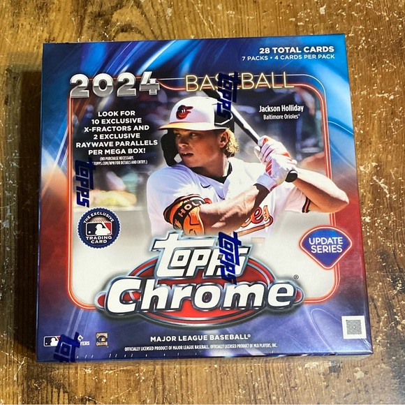 2024 Topps Chrome Update Baseball Factory-Sealed Mega Box PAUL SKENES ROOKIE 1/1 - Picture 1 of 6